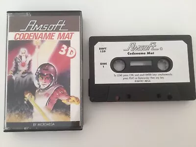 £11.49 • Buy Rare 1984 Amsoft Codename Mat 3D Amstrad CPC464 Computer Game Micromega Genuine