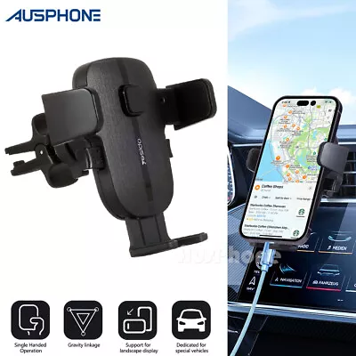 Car Phone Holder Mount Vent Grip Lock System 360° Rotation For IPhone 15 Samsung • $19.45