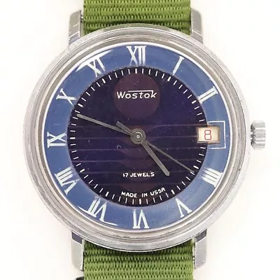 Vintage VOSTOK Neptun 2414A Wristwatch USSR • $89.44