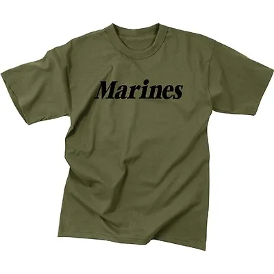 US Marine Corps Marines Olive Drab OD Green T-Shirt USMC PT Physical Training • $17.99