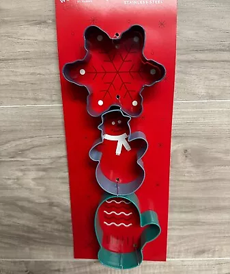 Target Wondershop Holiday Cookie Cutters Snowflake Snowman Mitten • $5