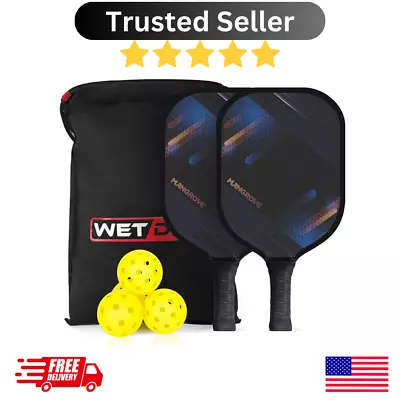 Pickleball Paddles Set Of 2 True Graphite Pickleball Paddle Set With 4 Ourdoor • $24.90