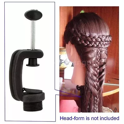 Practice Cosmetology Mannequin Head Wig Holder Stand Table Clamp Us Seller • $8.99