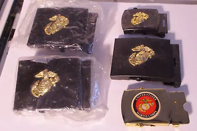 5  USMC Marine Corps Service Uniform Web Belt Buckles 1995 • $10.95