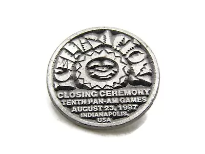 1987 Tenth Pan-Am Games Pin Silver Tone • $17.99