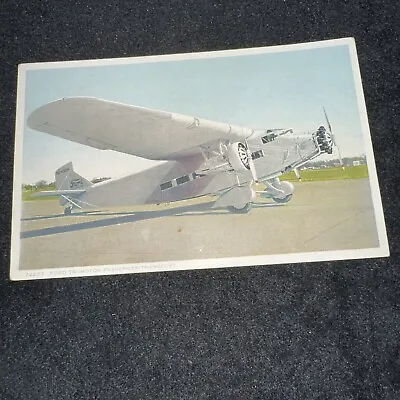 Postcard Airplane Ford Tri-Motor Vintage Phostint Unposted Passenger Transport • $8