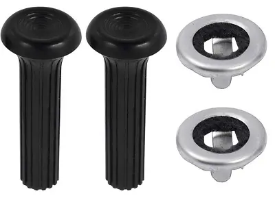 OER Black Ribbed Door Lock Knob Kit 1968-1970 Buick Chevy Olds Pontiac Cadillac • $44.42