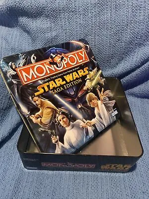 Star Wars Monopoly Saga Edition 2005 Rare Tin Box Collection-TIN BOX ONLY- • $13.65