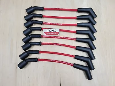 Ton's 8mm 11  RED LS High Performance Spark Plug Wire Set LS1 Pro GM TRUCKS • $44.95