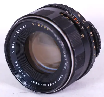 Asahi Pentax SMC Takumar F2 55mm Prime Lens M42 Screw Mount - Great Condition • £32.99