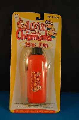 ALVIN And The CHIPMUNKS   MINI FAN   New Old Stock  NOS Vintage NIP RARE Cartoon • $13.59