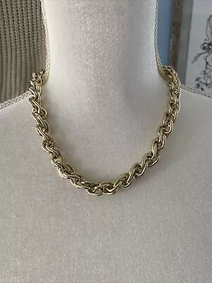 J. Crew Necklace Gold Shiny Thick Chain Link Chunky Chain Classic 18 - 20  NWT • $28