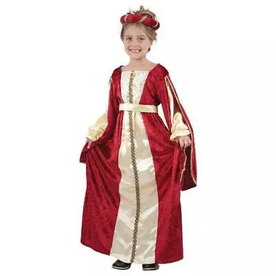 Child Girl's Royal Regal Tudor Princess Fancy Dress Costume • £17.99