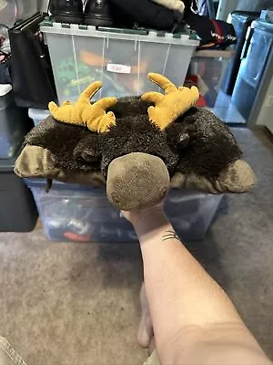 Pillow Pet Moose Large Soft Fold - Brown 16”-17” • $13.99