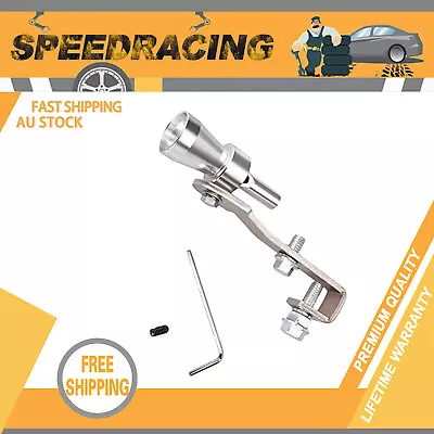 Universal Aluminum Turbo Sound Exhaust Muffler Pipe Whistle Car Blow Off S Size • $14.50