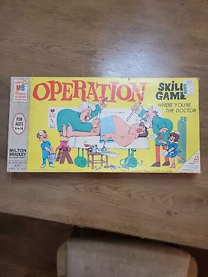 Vtg. Milton Bradley OPERATION GAME 1965 Rare Smoking Doctor  Edition #4545 • $19.99