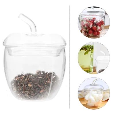  Glass Jar With Lid Kitchen Storage Jars Candy Buffet Containers • £12.99
