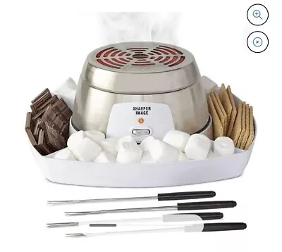 Sharper Image Electric Tabletop S'mores Maker For Indoors 6 Pieces BRAND NEW • $24.95