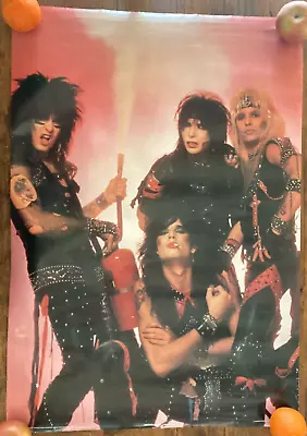 Motley Crue Original 1984 Vintage Poster Rock Band Music Album Promo AA144 • $35