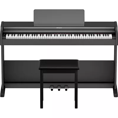 Roland RP107 Digital Console Piano With Bench Black LN • $1055.99