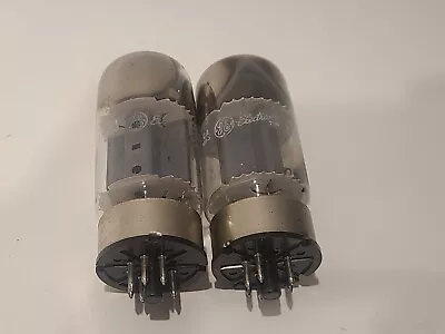 Vintage GE General Electric 6550 Tubes Pair X2 Tube Maxi Tested • $199.99