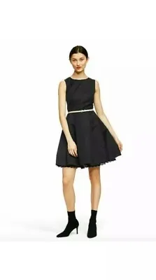 $34 • Buy NWT Jason Wu For Target Black Belted Sleeveless Crew Neck A Line Black Dress M