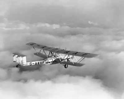 Handley Page Hp42E Of Imperial Airways In Flight Old Aviation Photo • £5.63