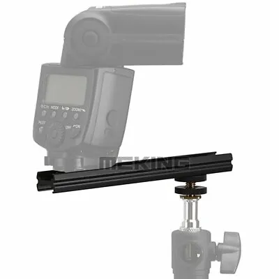 Hot Shoe Mount Bracket Extension Fr DV Camera Lamp Speedlight Flash Tripod Stand • $13.99