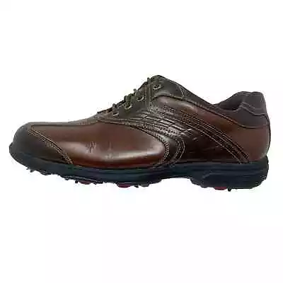 Etonic Leather Golf Shoes Men's Sz 12 Brown SPT60-3 1297:J.2.6 • $39