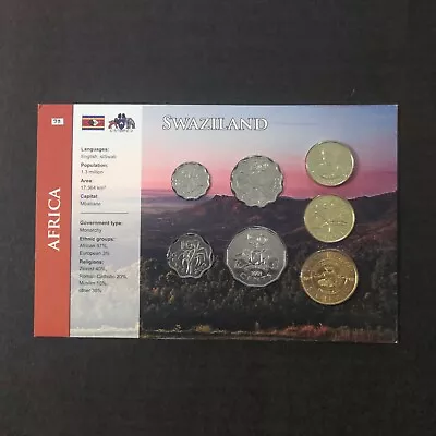 Coins Set: Eswatini (Swaziland) 2001/2005 Mixed Year • $25.26