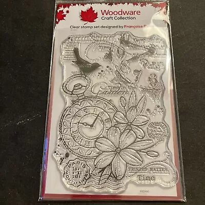 £4.50 • Buy Woodware Stamps - Pocket Watch Garden By Francoise Read - Creative Expression