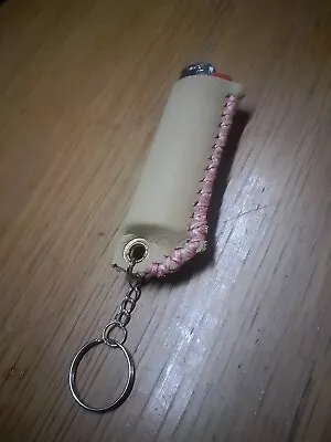 Genuine Leather Bic Lighter Cover Handmade With Key Chain • $12