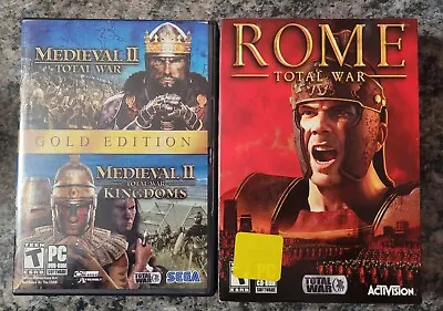 Medieval II Total War Total War Kingdoms Gold Edition & Rome Total War W/Maps  • $19.98