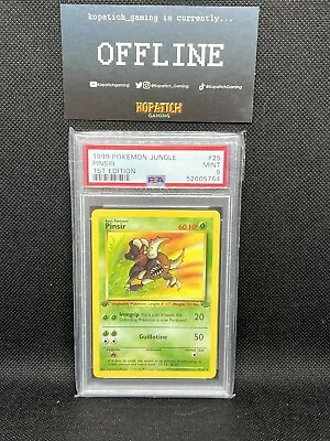 $0.99 • Buy Pokémon TCG Pinsir Jungle 25/64 Regular 1st Edition Rare PSA 9