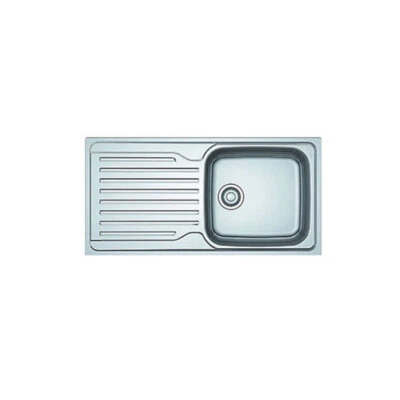 Franke Kitchen Sink Stainless Steel1 Bowl Reversible Drainer Satin Finish • £76.49