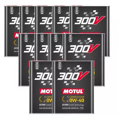 Motul 300V Competition 0W40 100% Synthetic Engine Racing Oil 110857 2L 11 Pack • $343.19