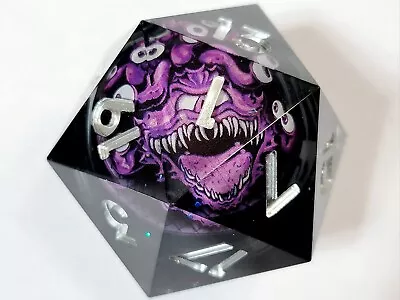 Dark Beholder Liquid Core 35mm Large D20 | Dungeons & Dragons | DnD Dice Set • $24.95