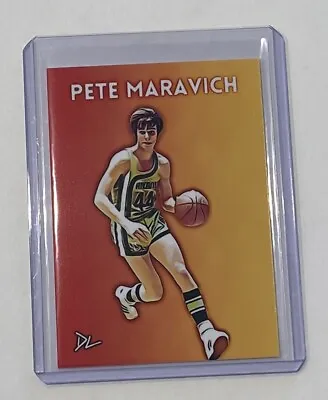 Pete Maravich Limited Edition Artist Signed Atlanta Hawks Card 3/10 • $19.95