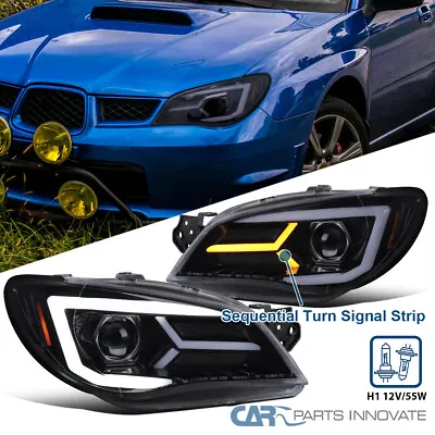 Projector Headlights Fits 2006-2007 Subaru Impreza WRX STI LED Sequential Signal • $304.95