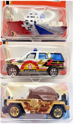 Lot 3 Matchbox Hero City Series - Squad Runner - Icebreaker Boat - Fire Chief • $15