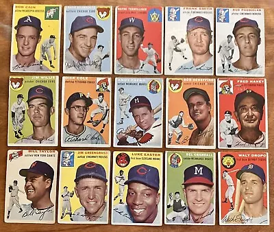 1954 Topps Topps Baseball Card Lot - 30 Vintage Cards • $129.99