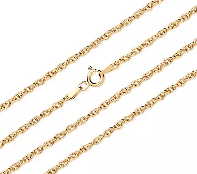 9ct Yellow Gold & Silver Prince Of Wales Chain / Necklace - 16  18  20  22  24  • £9.95