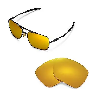 New WL 24K Gold Replacement Lenses For Oakley Deviation Sunglasses • £24.85