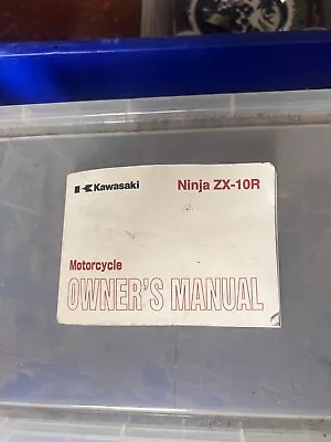 Kawasaki ZX10R D6F Owners Manual 99986-1305 • £15