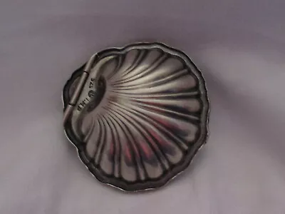 Antique Hallmarked Sterling Silver 925 Shell Small Pill Curio Hinged Box-21 Gms. • $94