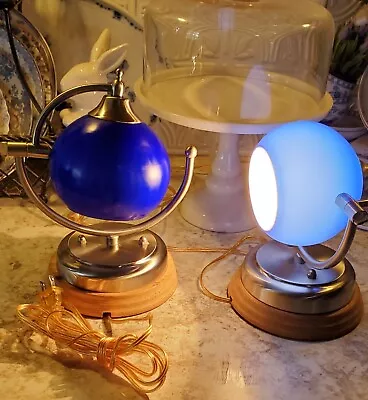 MCM Atomic Chrome Eyeball Orb Globe Lamps Lights Table Wall  ADJUSTABLE Neat • $40