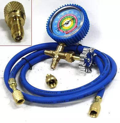 Combo R410a R22 Single Manifold Gauge Kit Testing Charging Air Condition & Hose • $24.99