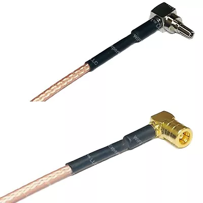 RG316 CRC9 MALE ANGLE To SMB FEMALE ANGLE RF Cable Rapid-SHIP LOT • $9.24