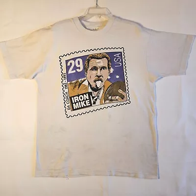 Vintage MIKE DITKA Iron Mike Stamp T Shirt  Late Night At Halas Hall  1993 Sz XL • $14.99