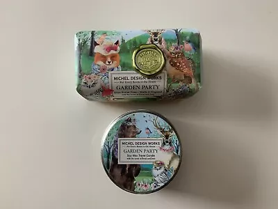 NEW Michael Design Works Garden Part Shea Butter Soap & 4oz Wax Travel Candle • $18.50